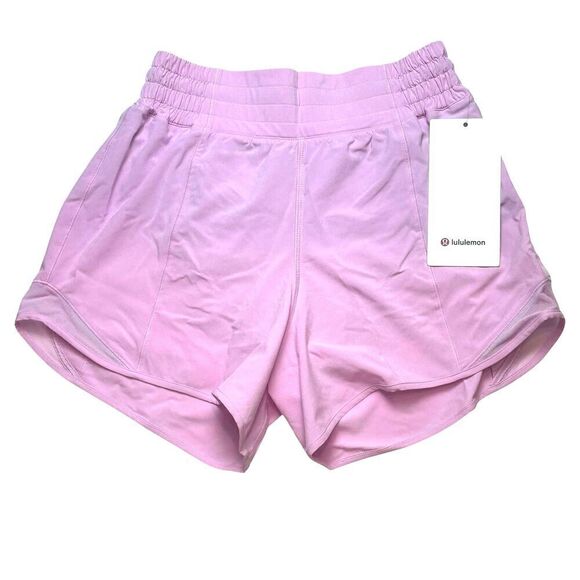 Lululemom Hotty Hot High-Rise Lined Short 4" Vitapink - Picture 2 of 8